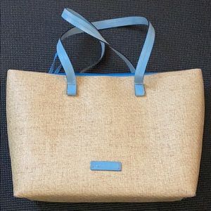 Kenneth Cole Straw Tote Bag